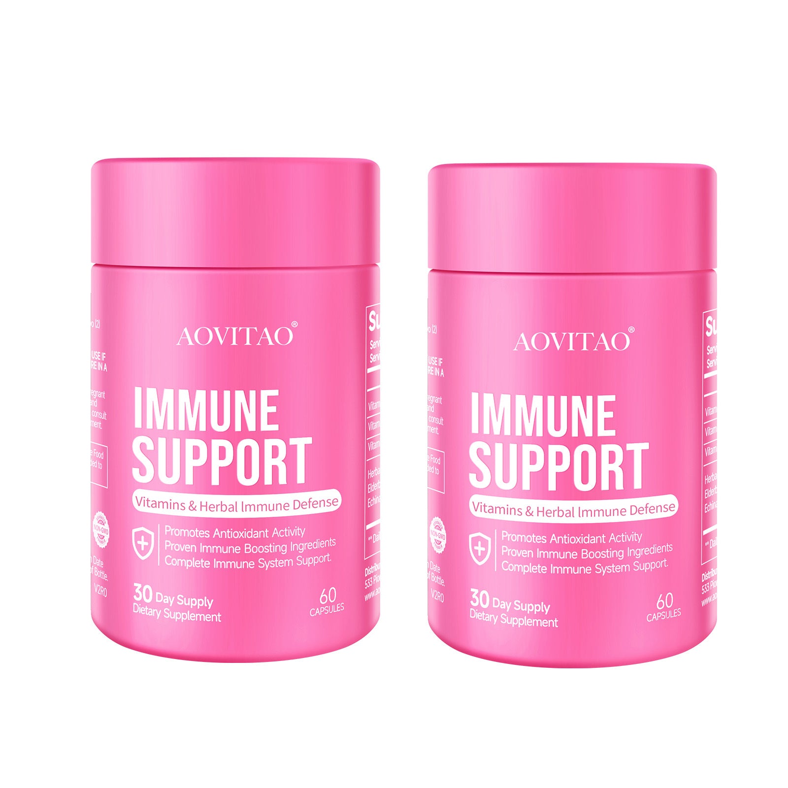 Immune Support Supplement – Vitamins & Herbal Blend for Strong Immunity, Antioxidant Protection, and Daily Wellness – 60 Capsules