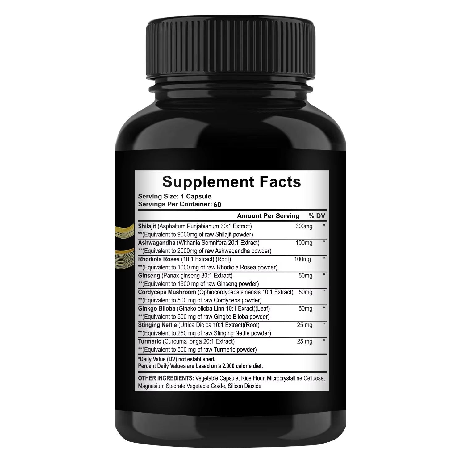 Shilajit Ashwagandha Extra Strength Capsules – Boost Energy, Stamina & Immune Support 60 Capsules