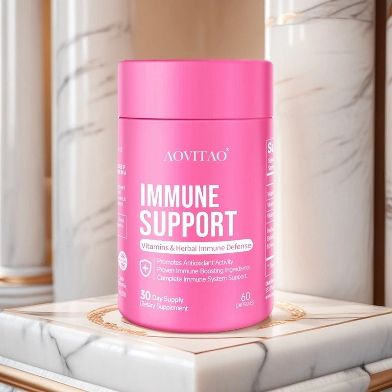 Immune Support Supplement – Vitamins & Herbal Blend for Strong Immunity, Antioxidant Protection, and Daily Wellness – 60 Capsules